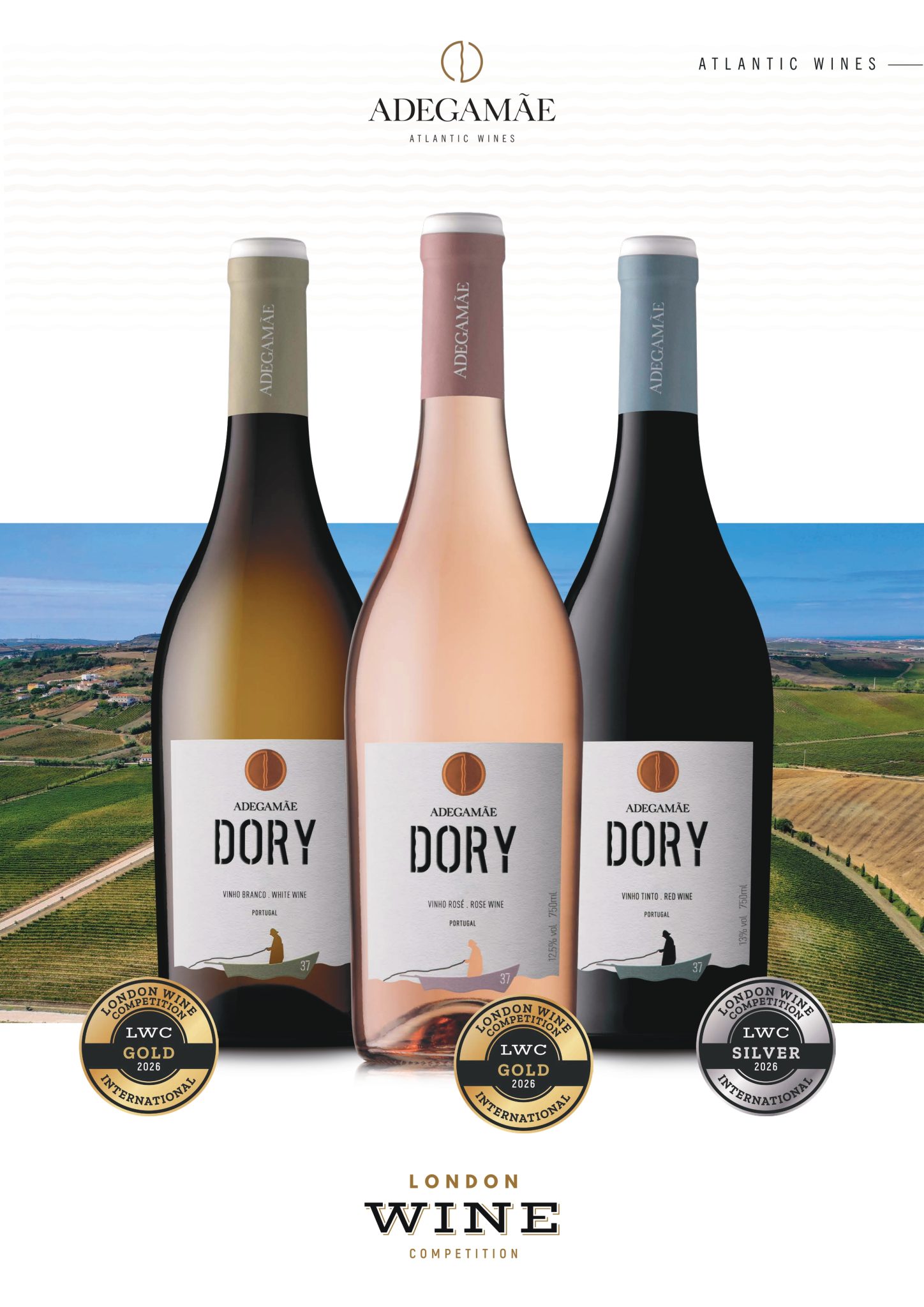 AdegaMãe London Wine Competition Gold 2026 DORY Branco Rose Tinto